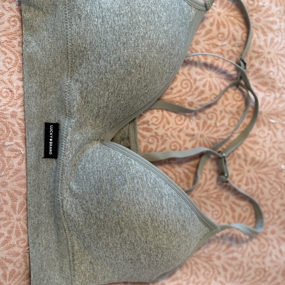 Lucky Brand Gray T-Shirt Bra Intimates